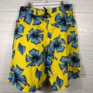 Buckle BKE Wet Mens Size 36 Floral Hawaiian Beach Board Shorts Swim